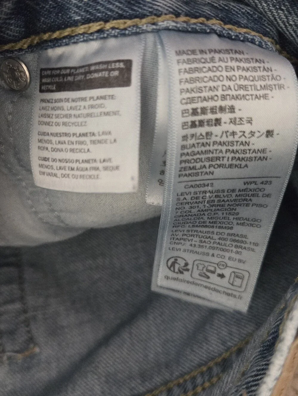 Levi's ‘94 Baggy Bootcut Medium Wash Denim Jeans Womens Size 27 - Picture 5 of 10